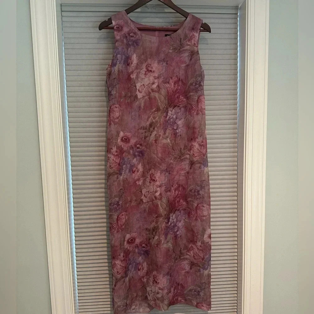 Vintage floral maxi dress E-8
